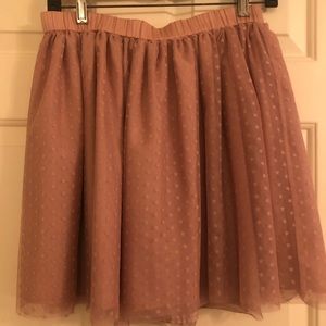 Blush tulle star pattern skirt Gap